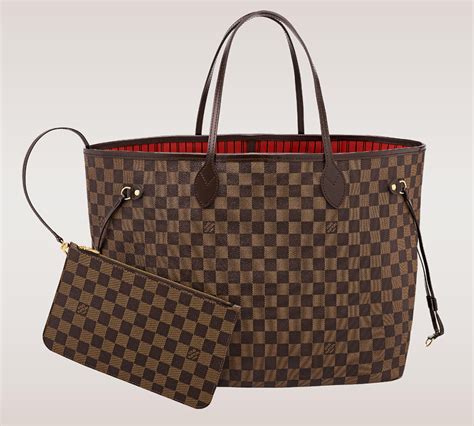 lv neverfull pouch dimensions|Louis Vuitton Neverfull bag cost.